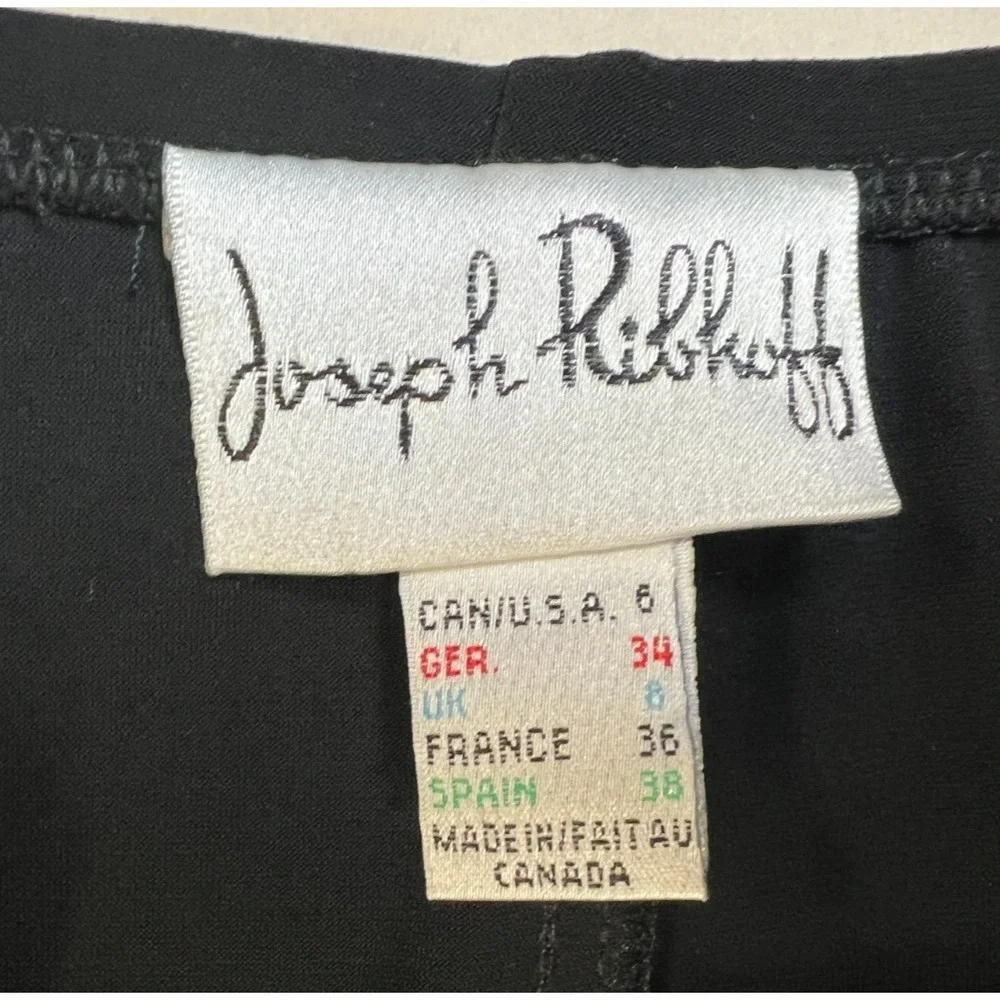 Joseph Ribkoff Maxi Trumpet/Swing Skirt Black Polyester Spandex‎ Pullon SZ 6
